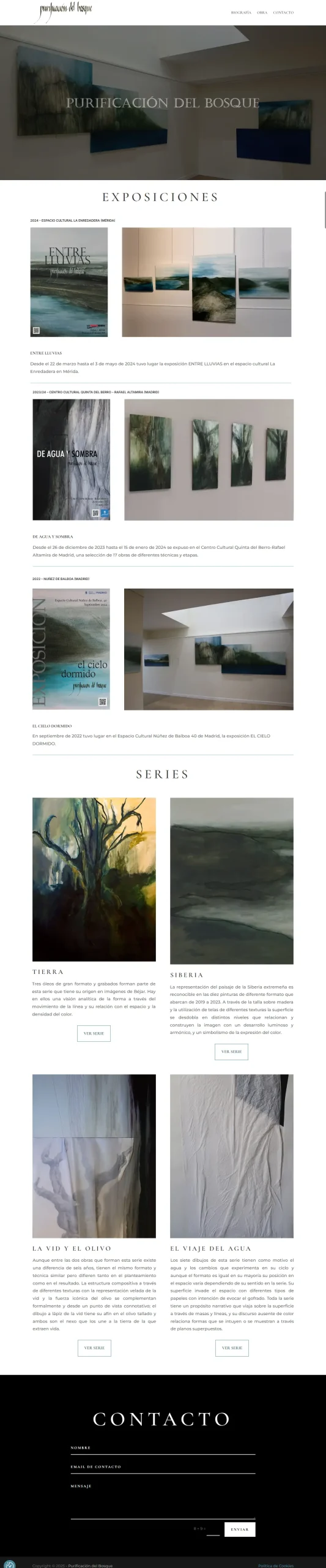 Web Purificación del Bosque